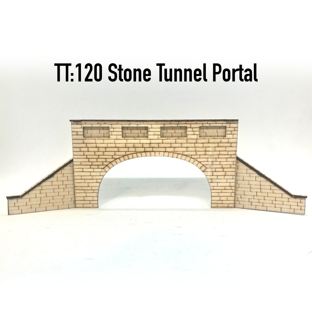 Stone Double Track Tunnel Portal - TT:120